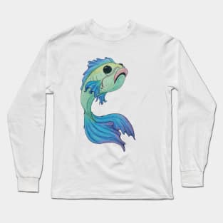 Sad Fish Long Sleeve T-Shirt